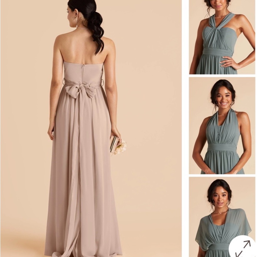 Birdy Grey Grace convertible dress size XXL in Chiffon Taupe - Picture 2 of 12